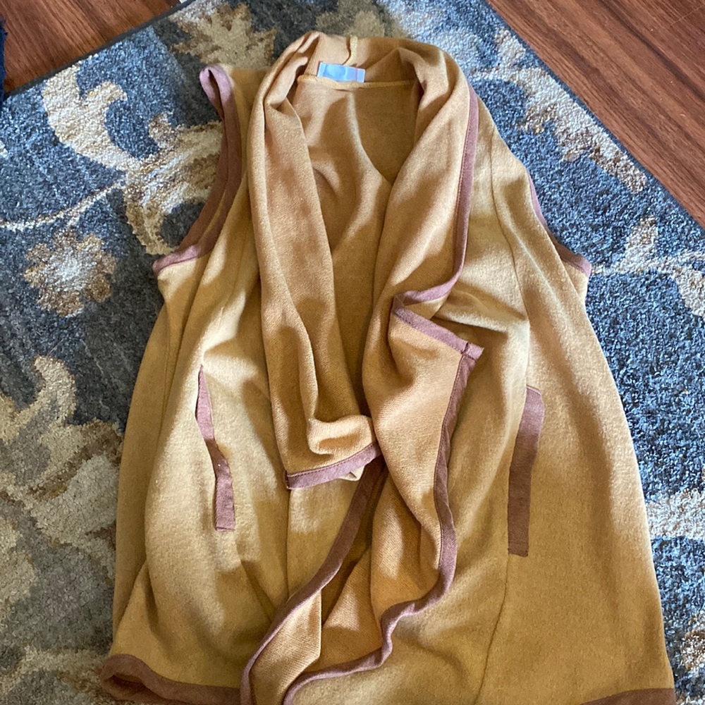 Yellow cardigan